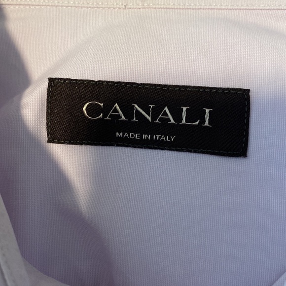 CANALI made in Italy light purple long sleeves shirt - Picture 6 of 7